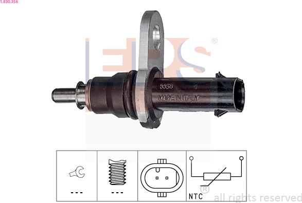 EPS 1.830.356 - Senzor,temperatura ulei aaoparts.ro