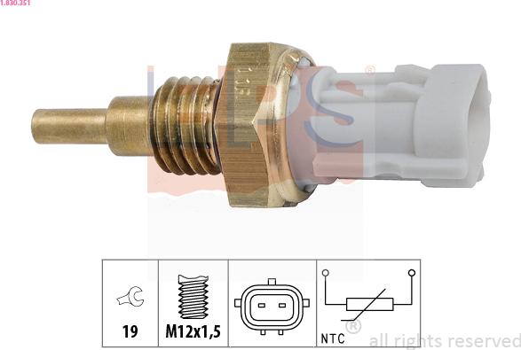 EPS 1.830.351 - Senzor,temperatura ulei aaoparts.ro