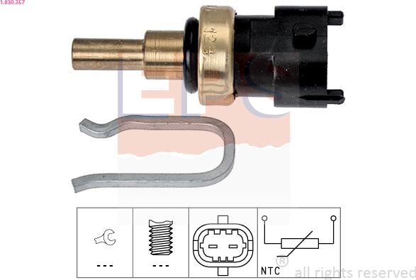 EPS 1.830.357 - Senzor,temperatura lichid de racire aaoparts.ro