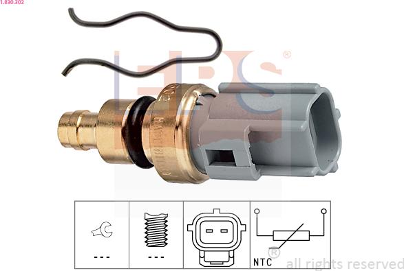 EPS 1.830.302 - Senzor,temperatura lichid de racire aaoparts.ro