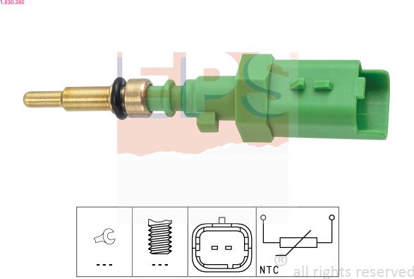 EPS 1.830.385 - Senzor,temperatura lichid de racire aaoparts.ro