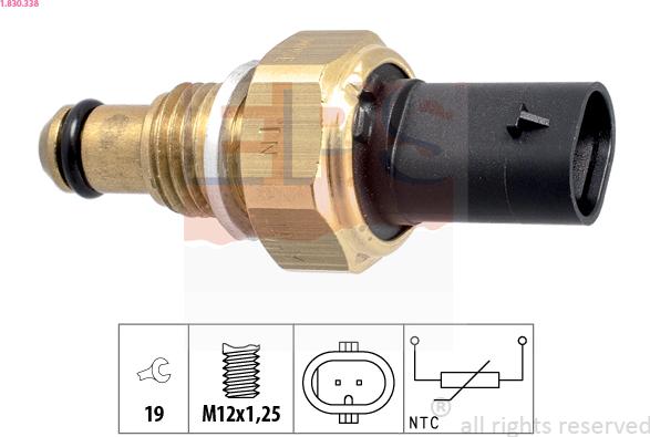 EPS 1.830.338 - Senzor,temperatura combustibil aaoparts.ro