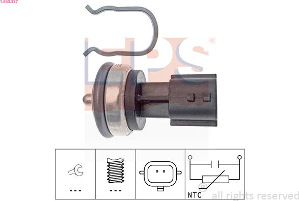 EPS 1.830.337 - Senzor,temperatura lichid de racire aaoparts.ro