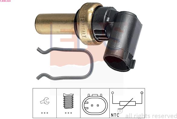 EPS 1.830.324 - Senzor,temperatura lichid de racire aaoparts.ro