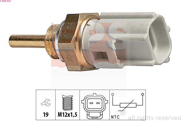 EPS 1.830.323 - Senzor,temperatura lichid de racire aaoparts.ro