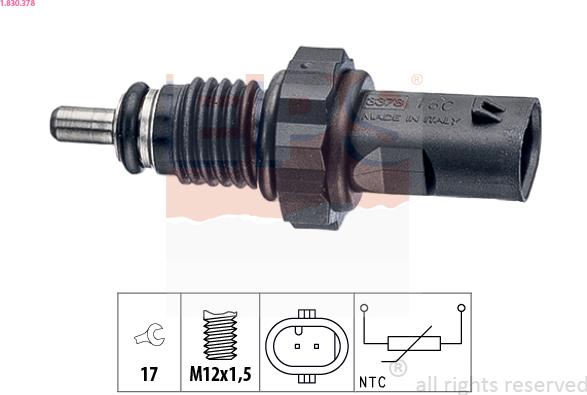 EPS 1.830.378 - Senzor,temperatura ulei aaoparts.ro