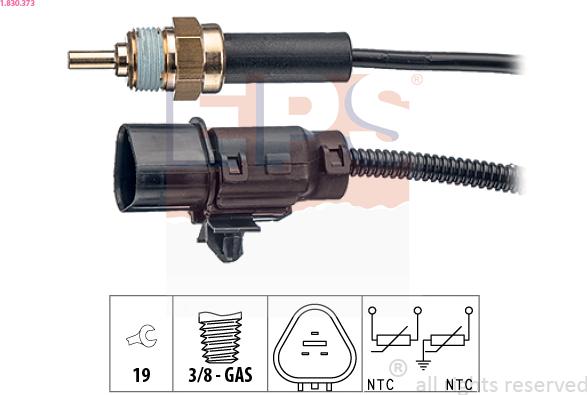 EPS 1.830.373 - Senzor,temperatura lichid de racire aaoparts.ro