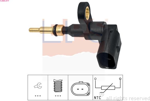 EPS 1.830.377 - Senzor,temperatura lichid de racire aaoparts.ro