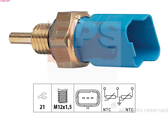 EPS 1.830.291 - Senzor,temperatura lichid de racire aaoparts.ro