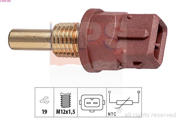 EPS 1.830.248 - Senzor,temperatura ulei aaoparts.ro