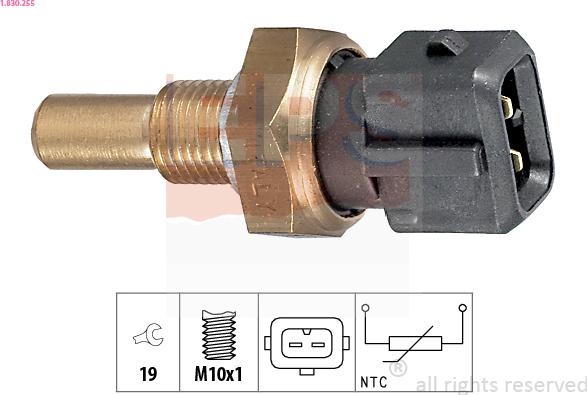 EPS 1.830.255 - Senzor,temperatura ulei aaoparts.ro