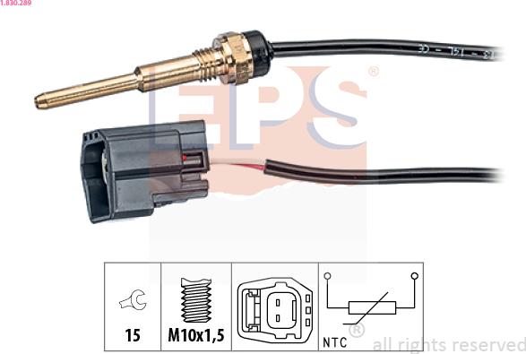 EPS 1.830.289 - Senzor,temperatura lichid de racire aaoparts.ro