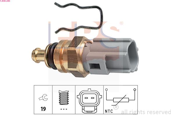 EPS 1.830.285 - Senzor,temperatura lichid de racire aaoparts.ro