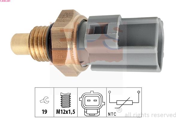 EPS 1.830.281 - Senzor,temperatura combustibil aaoparts.ro