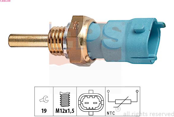 EPS 1.830.239 - Senzor,temperatura ulei aaoparts.ro