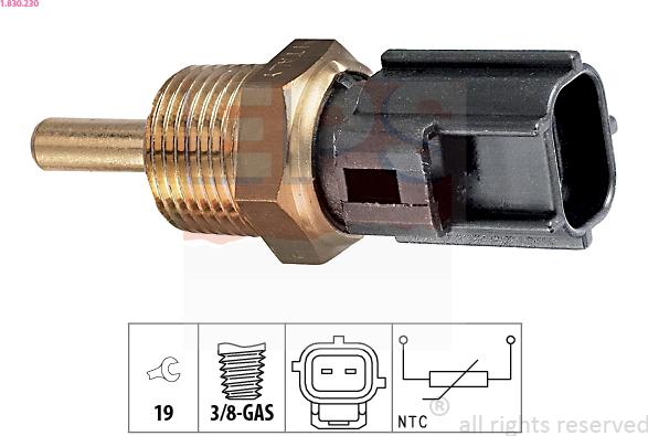 EPS 1.830.230 - Senzor,temperatura lichid de racire aaoparts.ro