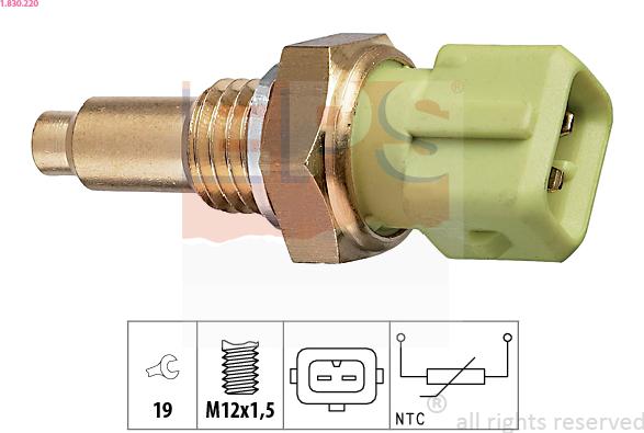 EPS 1.830.220 - Senzor,temperatura lichid de racire aaoparts.ro