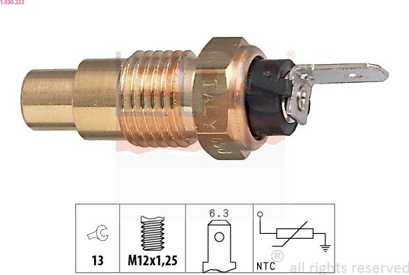 EPS 1.830.223 - Senzor,temperatura lichid de racire aaoparts.ro