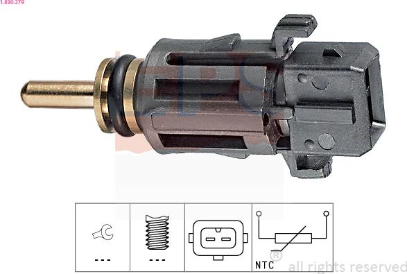 EPS 1.830.279 - Senzor,temperatura lichid de racire aaoparts.ro