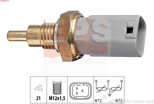 EPS 1.830.277 - Senzor,temperatura lichid de racire aaoparts.ro