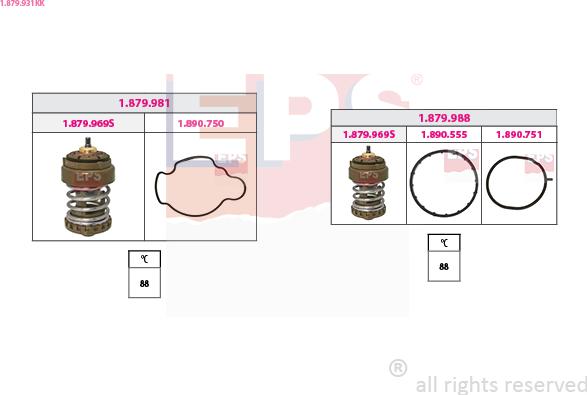 EPS 1.879.931KK - Termostat,lichid racire aaoparts.ro