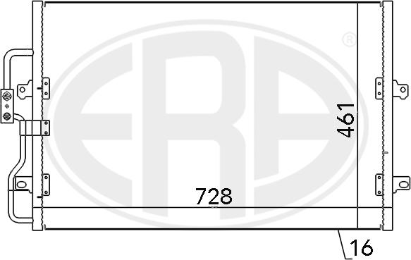 ERA 667061 - Condensator, climatizare aaoparts.ro