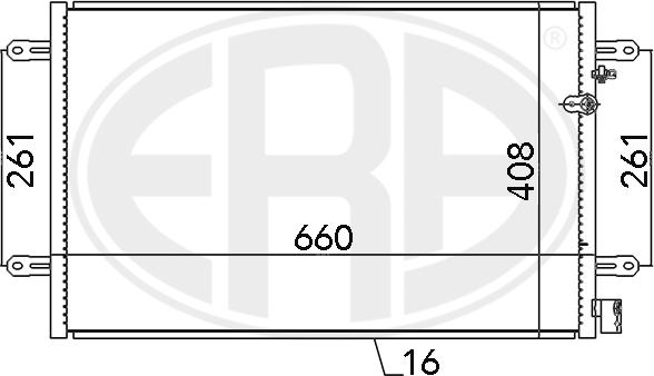 ERA 667086 - Condensator, climatizare aaoparts.ro