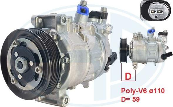 ERA 670097 - Compresor, climatizare aaoparts.ro