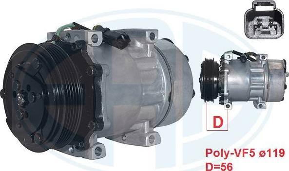 ERA 670048 - Compresor, climatizare aaoparts.ro