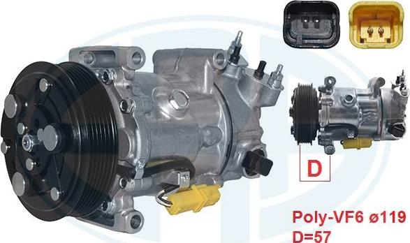 ERA 670060 - Compresor, climatizare aaoparts.ro