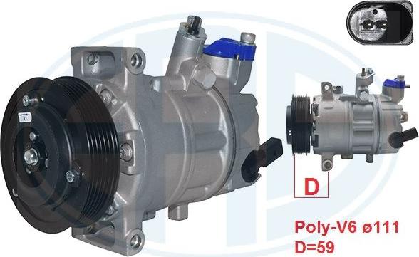 ERA 670007 - Compresor, climatizare aaoparts.ro