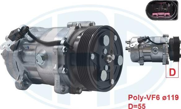 ERA 670030 - Compresor, climatizare aaoparts.ro