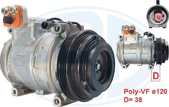 ERA 670143 - Compresor, climatizare aaoparts.ro