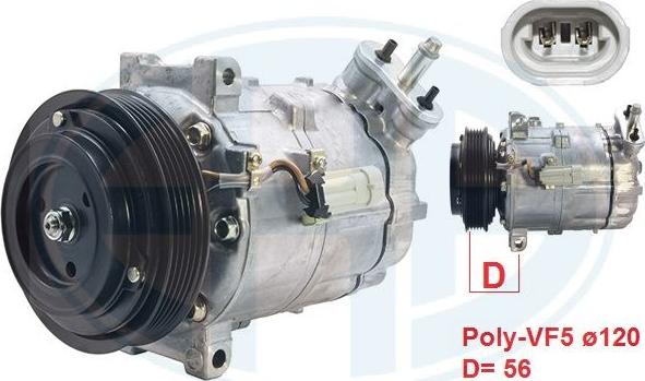 ERA 670105 - Compresor, climatizare aaoparts.ro