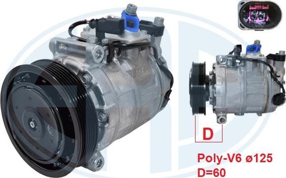 ERA 670184 - Compresor, climatizare aaoparts.ro
