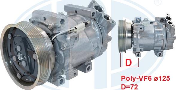 ERA 670187 - Compresor, climatizare aaoparts.ro