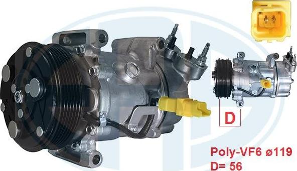 ERA 670126 - Compresor, climatizare aaoparts.ro