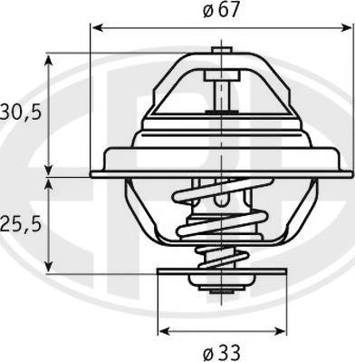 ERA 350173 - Termostat,lichid racire aaoparts.ro