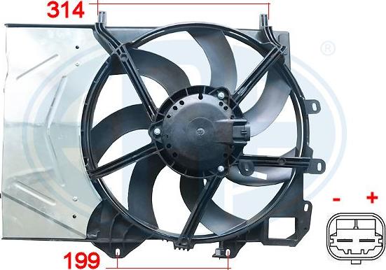 ERA 352043 - Ventilator, radiator aaoparts.ro
