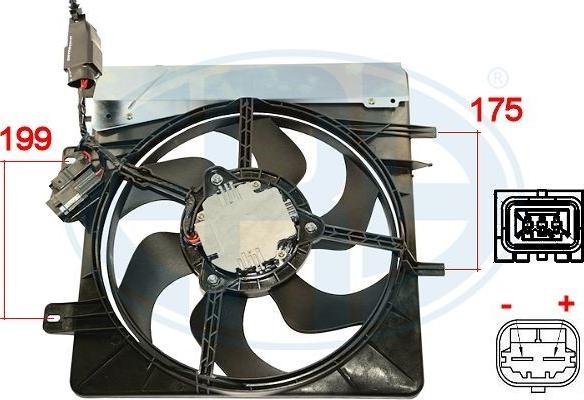 ERA 352055 - Ventilator, radiator aaoparts.ro
