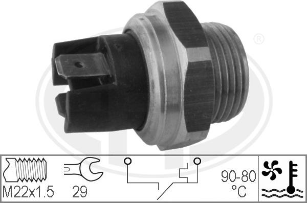 ERA 330165 - Comutator temperatura, ventilator radiator aaoparts.ro
