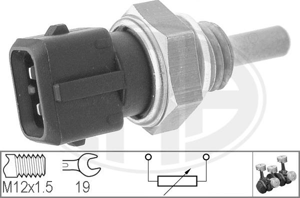 ERA 330124 - Senzor,temperatura lichid de racire aaoparts.ro