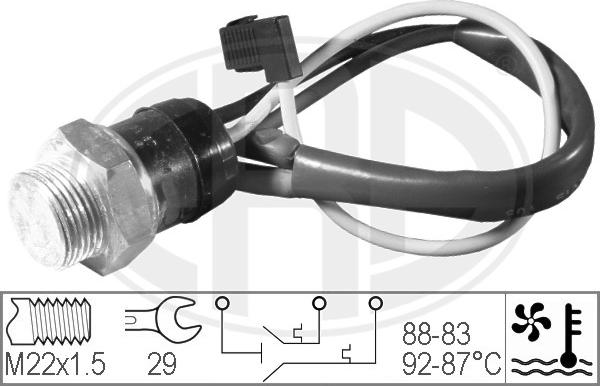 ERA 330200 - Comutator temperatura, ventilator radiator aaoparts.ro