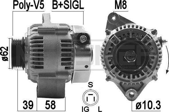 ERA 209485A - Generator / Alternator aaoparts.ro