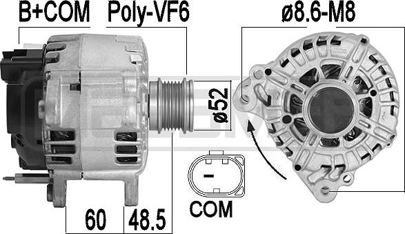 ERA 209595 - Generator / Alternator aaoparts.ro