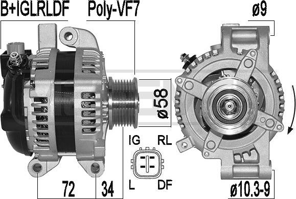 ERA 209534A - Generator / Alternator aaoparts.ro