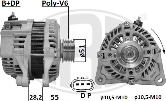 ERA 209647A - Generator / Alternator aaoparts.ro