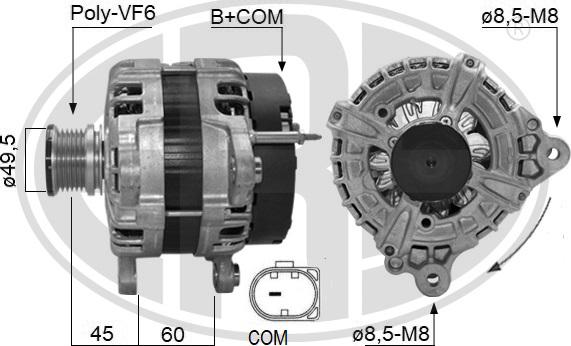 ERA 209635 - Generator / Alternator aaoparts.ro