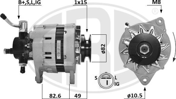 ERA 209670A - Generator / Alternator aaoparts.ro