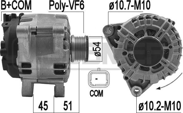 ERA 209196 - Generator / Alternator aaoparts.ro